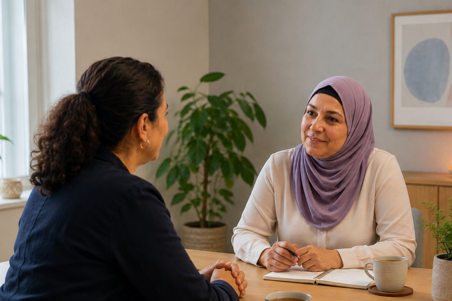 Gesprek met de overgangsconsulent